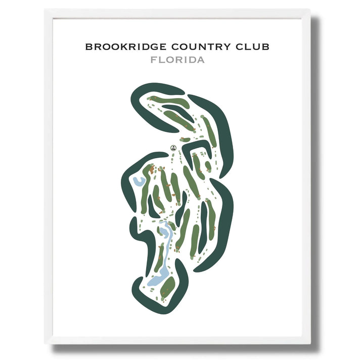 Brookridge Country Club, Florida - Printed Golf Courses