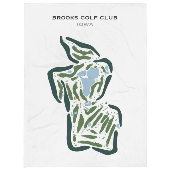 Brooks Golf Club, Iowa - Printed Golf Courses