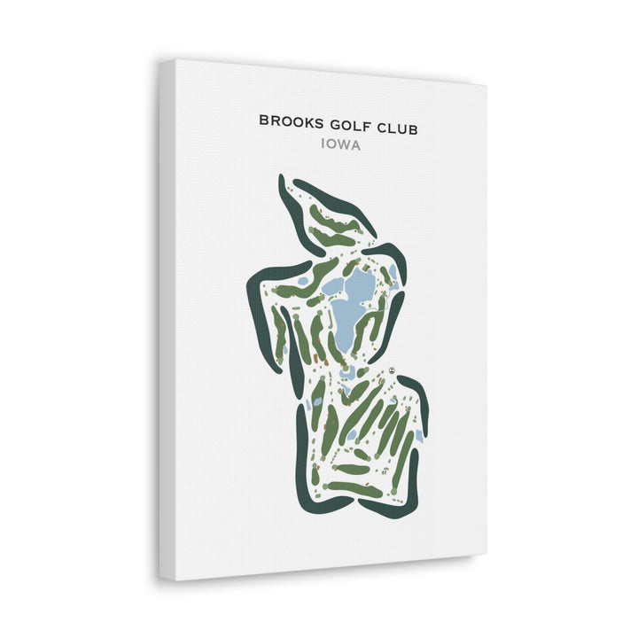 Brooks Golf Club, Iowa - Printed Golf Courses