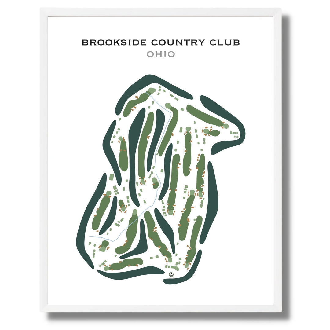 Brookside Country Club, Ohio - Printed Golf Courses