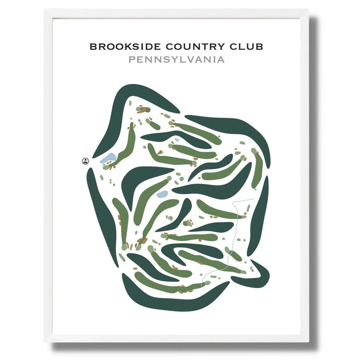 Brookside Country Club, Pennsylvania - Printed Golf Courses