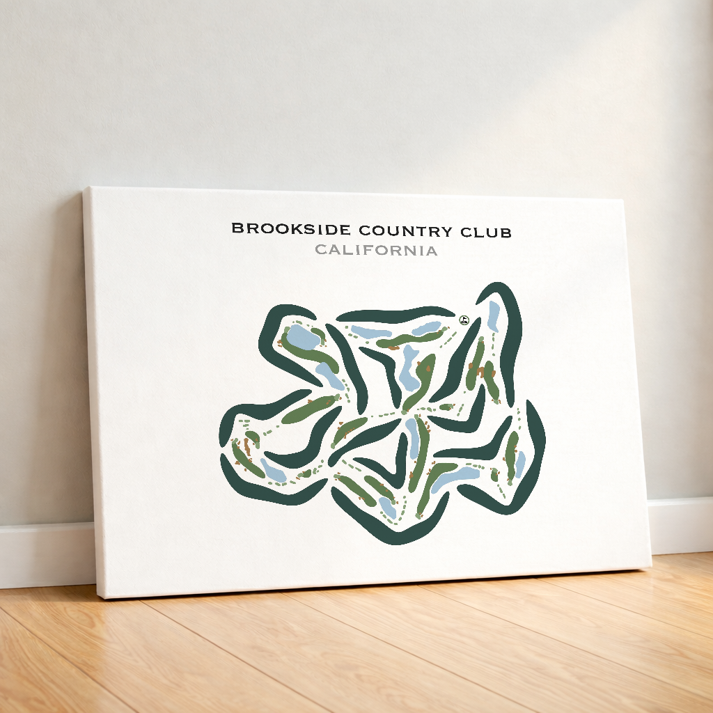 Brookside Country Club, California - Printed Golf Course