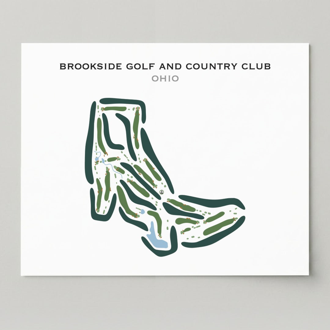 Brookside Golf & Country Club, Ohio - Printed Golf Courses