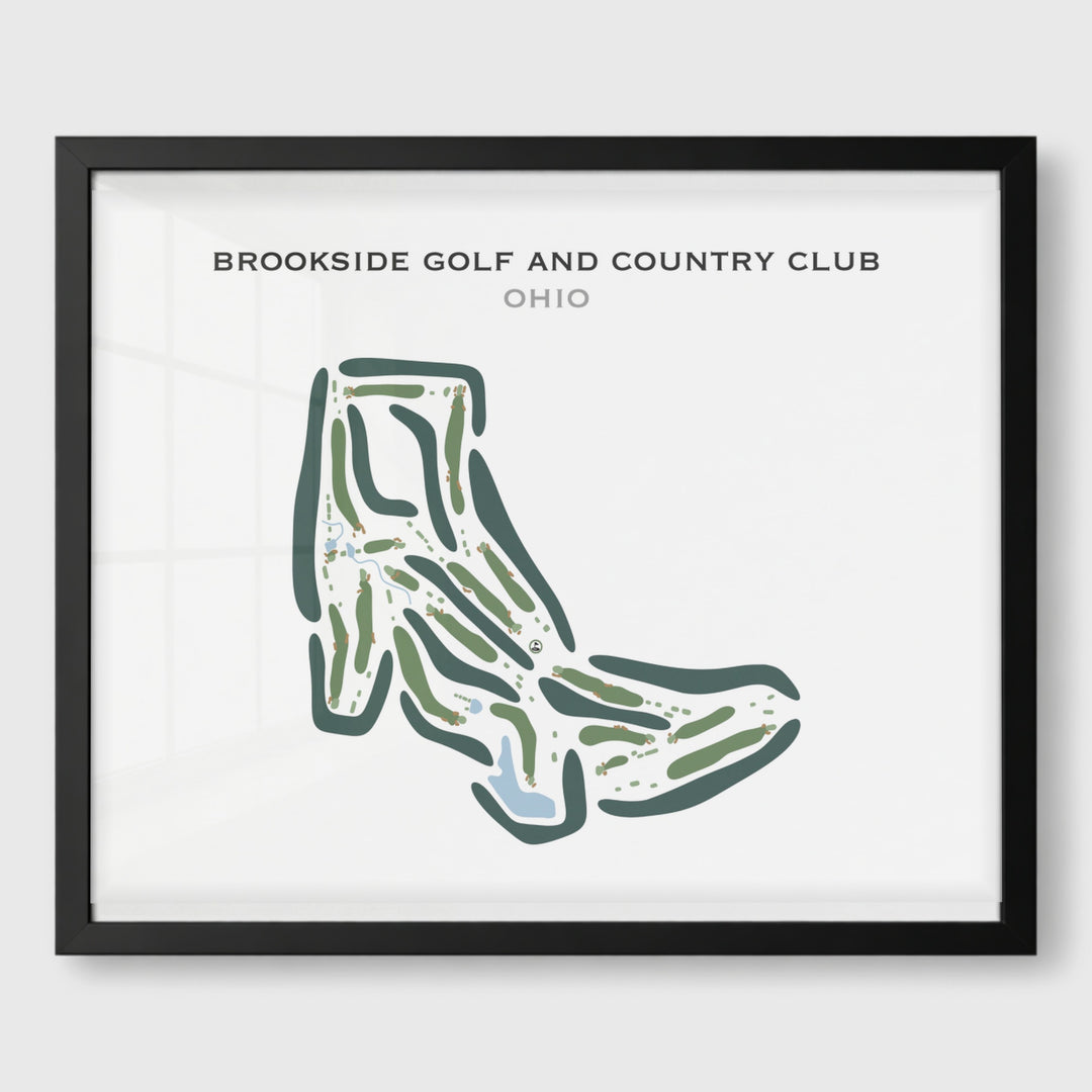 Brookside Golf & Country Club, Ohio - Printed Golf Courses