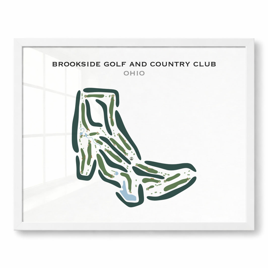 Brookside Golf & Country Club, Ohio - Printed Golf Courses