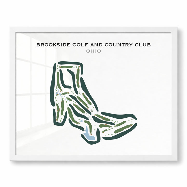 Brookside Golf & Country Club, Ohio - Printed Golf Courses