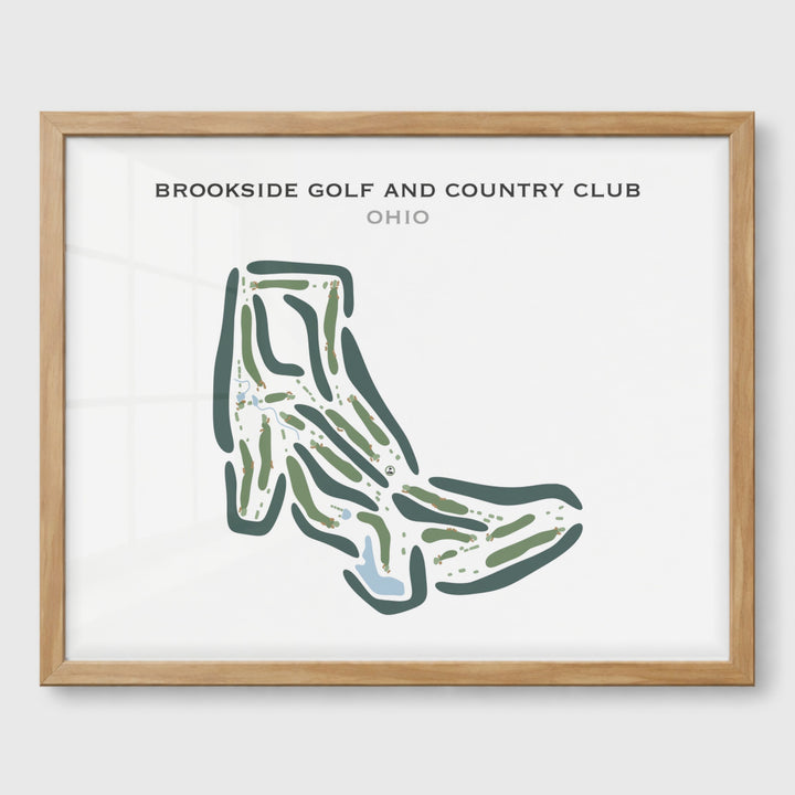 Brookside Golf & Country Club, Ohio - Printed Golf Courses