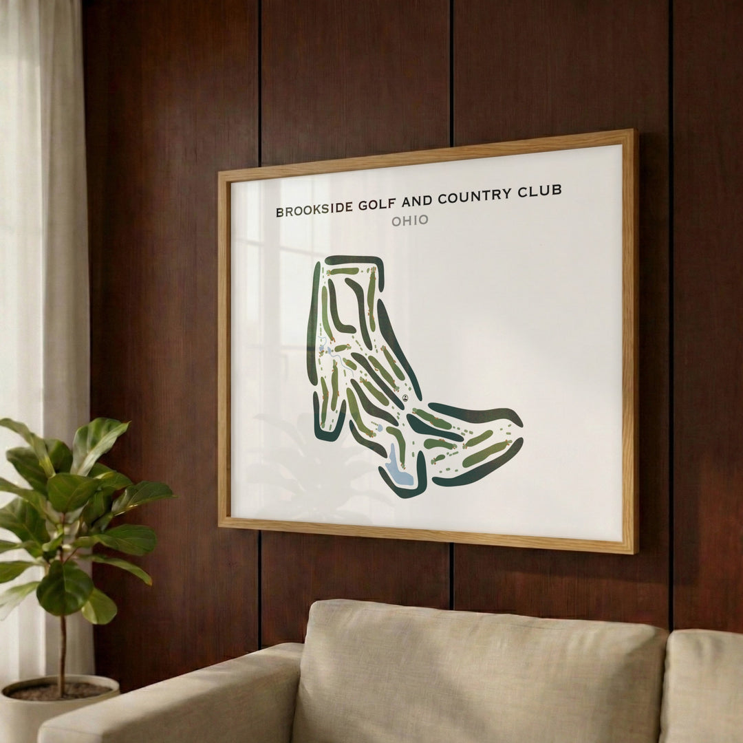 Brookside Golf & Country Club, Ohio - Printed Golf Courses