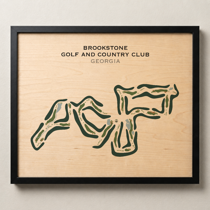 Brookstone Golf & Country Club, Georgia - Printed Golf Course