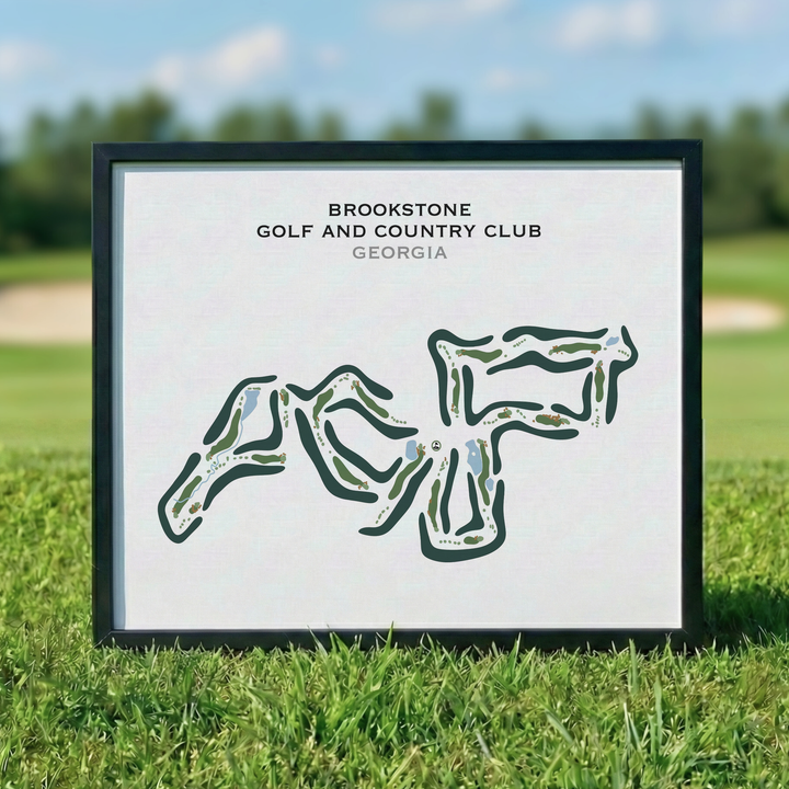 Brookstone Golf & Country Club, Georgia - Printed Golf Course