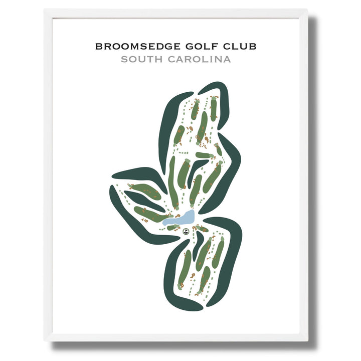 Broomsedge Golf Club, South Carolina - Printed Golf Courses