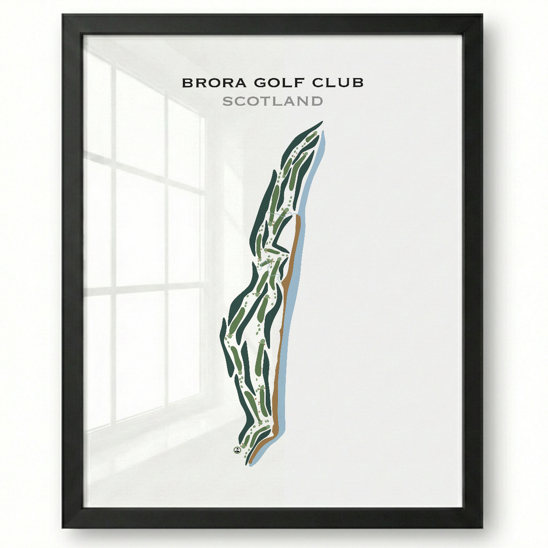 Brora Golf Club, Scotland - Printed Golf Courses