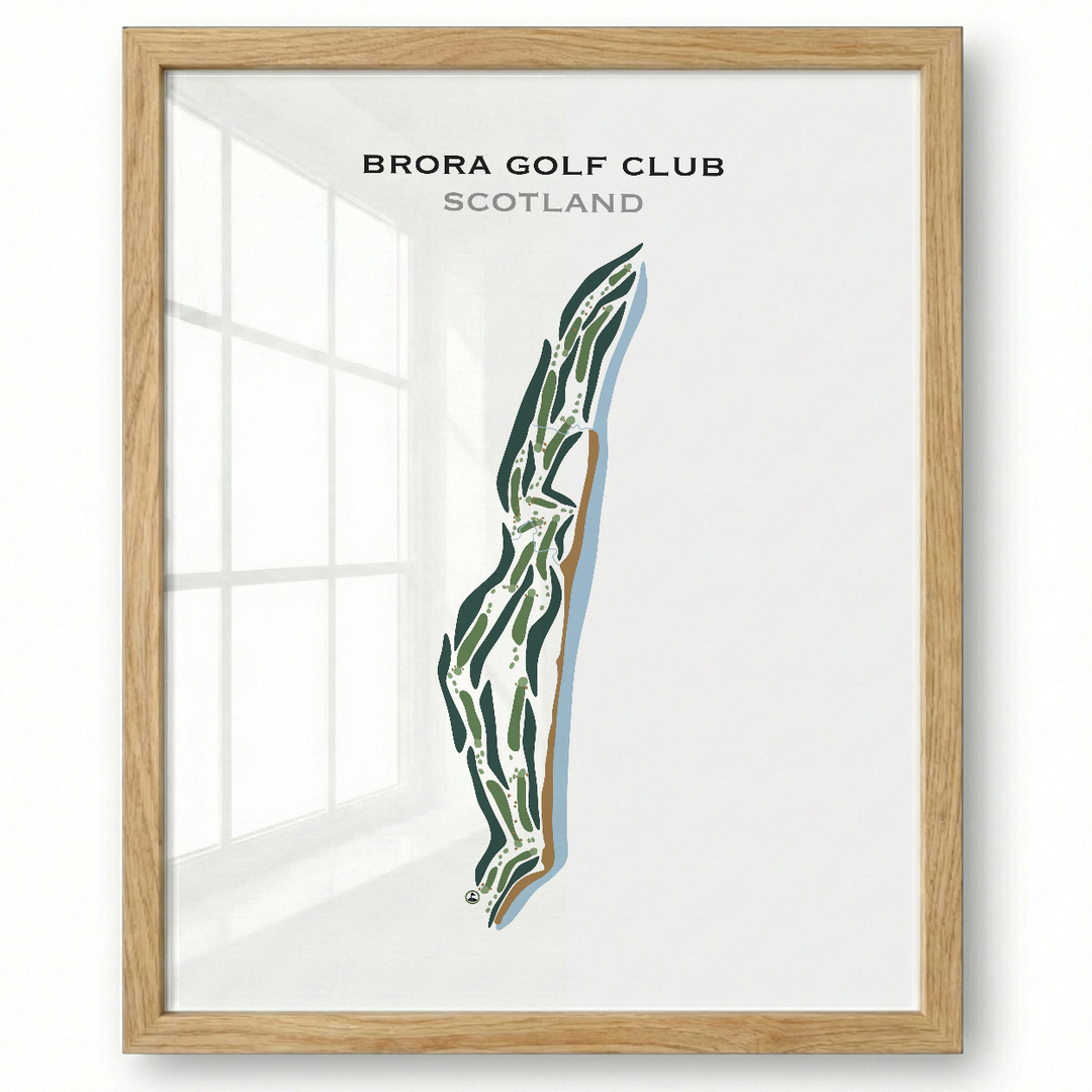 Brora Golf Club, Scotland - Printed Golf Courses