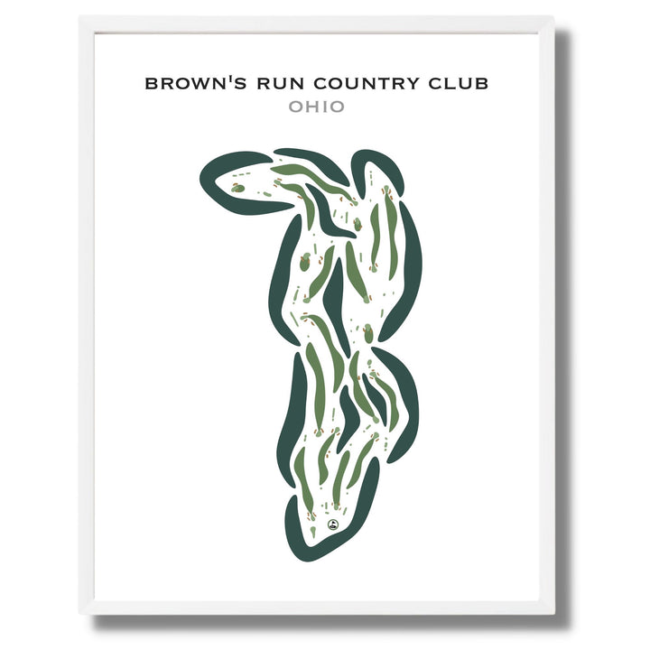 Brown's Run Country Club, Ohio - Printed Golf Courses
