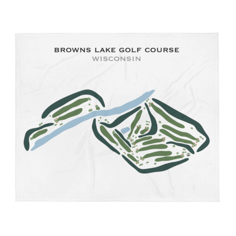 Browns Lake Golf Course, Wisconsin - Printed Golf Courses