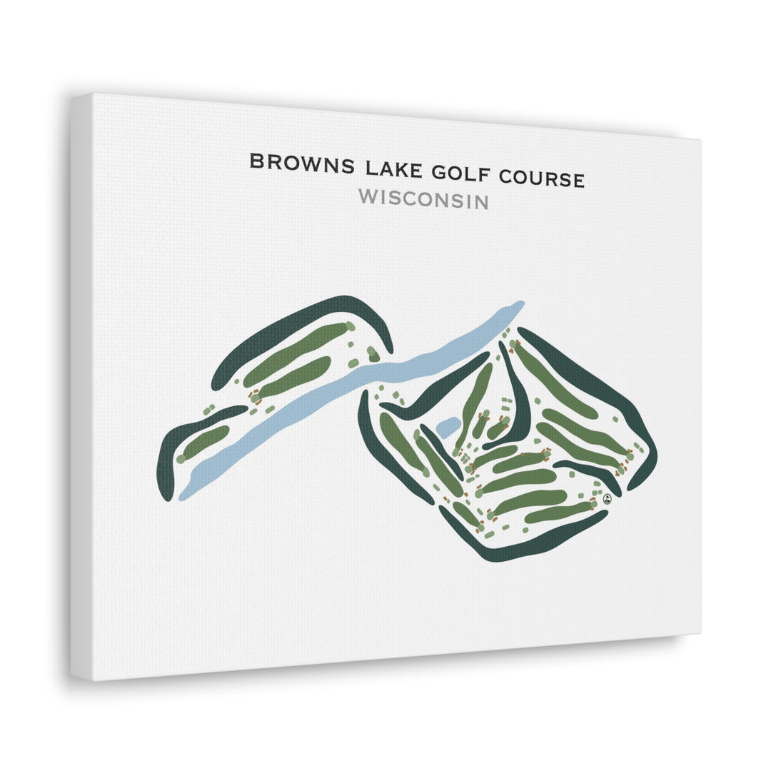 Browns Lake Golf Course, Wisconsin - Printed Golf Courses