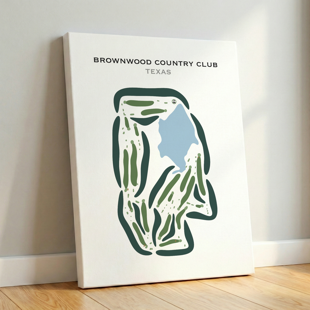 Brownwood Country Club, Texas - Printed Golf Courses