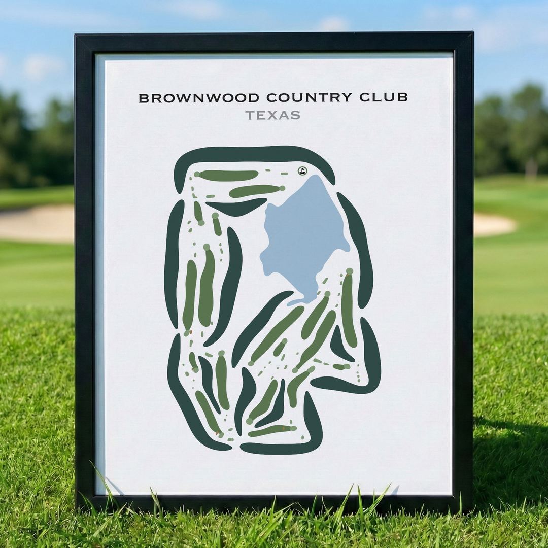 Brownwood Country Club, Texas - Printed Golf Courses