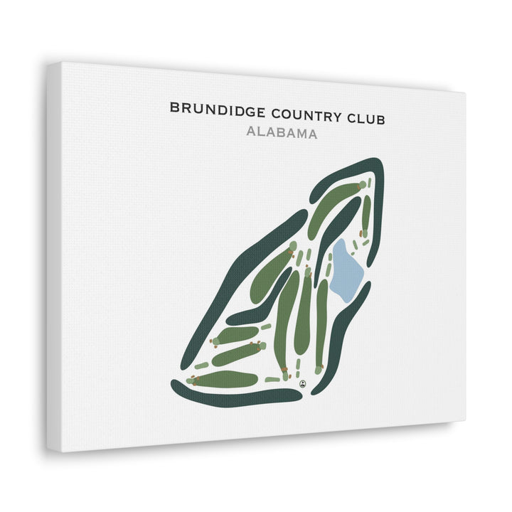 Brundidge Country Club, Alabama - Printed Golf Course