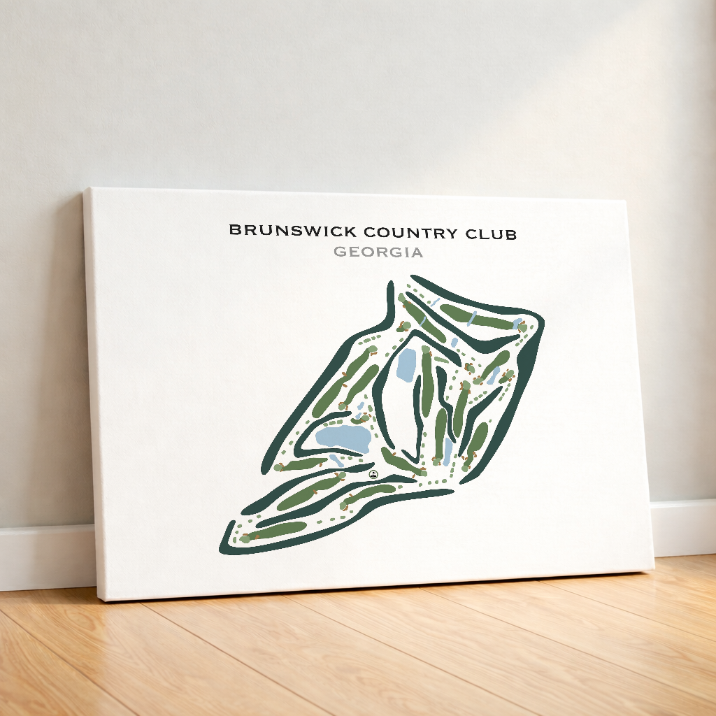 Brunswick Country Club, Georgia - Printed Golf Courses