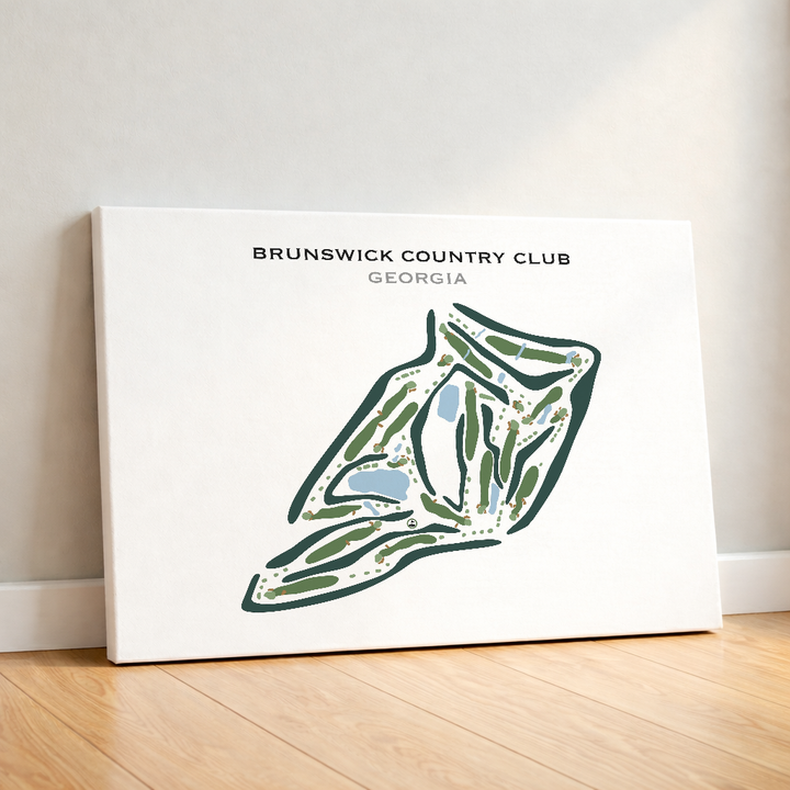 Brunswick Country Club, Georgia - Printed Golf Courses