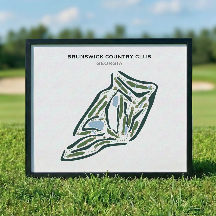 Brunswick Country Club, Georgia - Printed Golf Courses