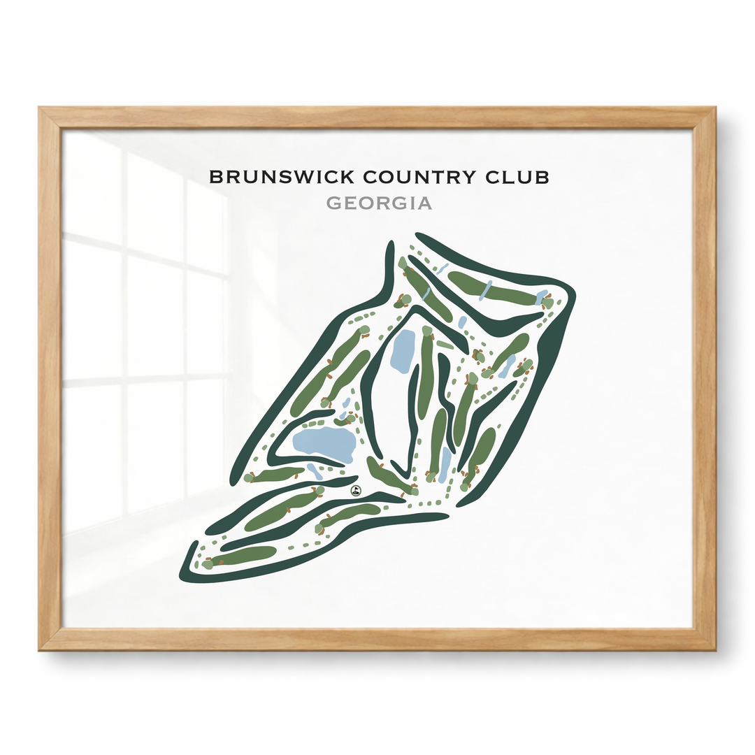 Brunswick Country Club, Georgia - Printed Golf Courses