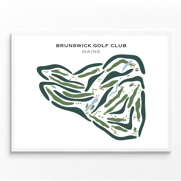 Brunswick Golf Club, Maine - Printed Golf Courses