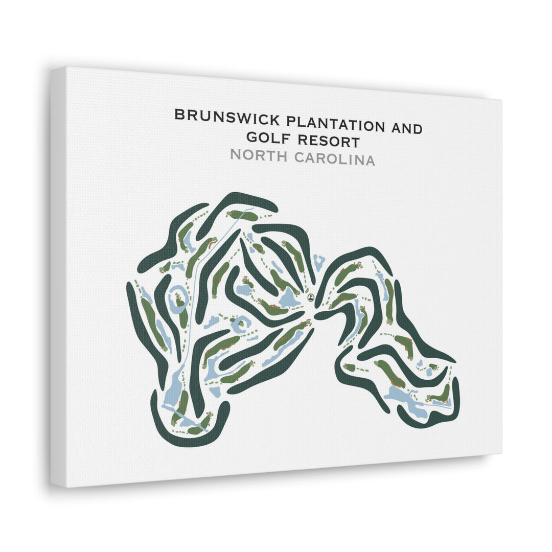 Brunswick Plantation & Golf Resort, North Carolina - Landscape - Printed Golf Courses