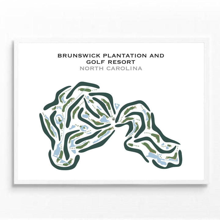 Brunswick Plantation & Golf Resort, North Carolina - Landscape - Printed Golf Courses