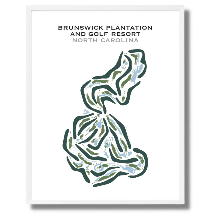 Brunswick Plantation & Golf Resort, North Carolina - Printed Golf Courses