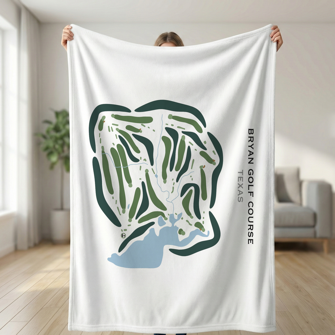 Bryan Golf Course, Texas - Printed Golf Courses