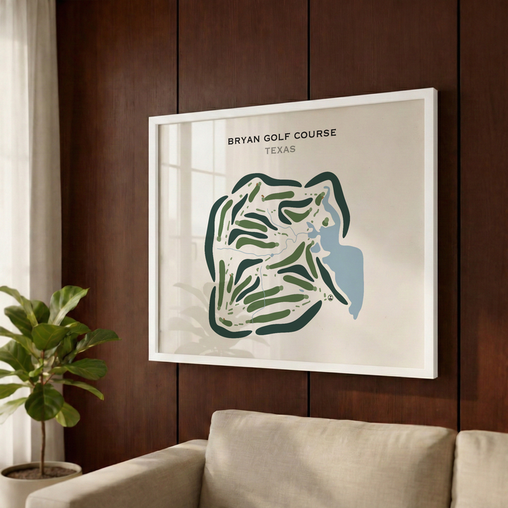 Bryan Golf Course, Texas - Printed Golf Courses