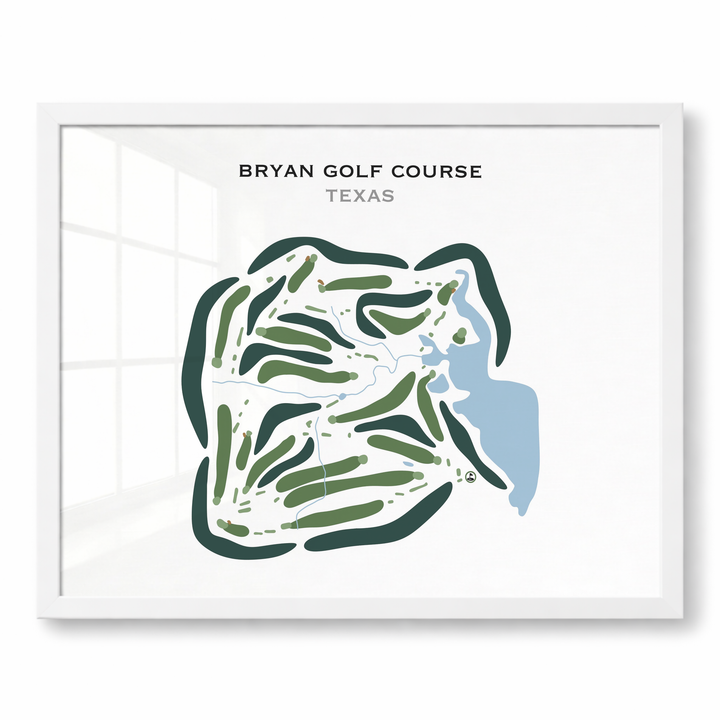 Bryan Golf Course, Texas - Printed Golf Courses