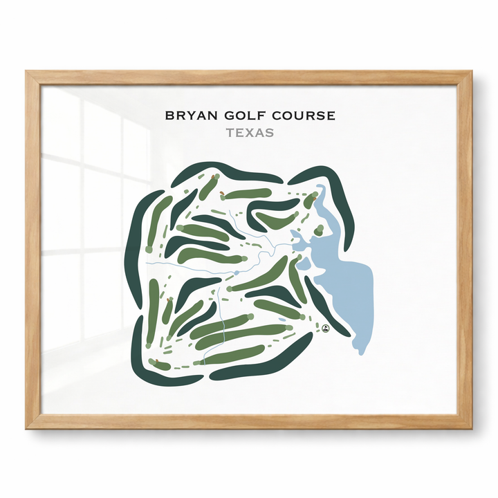 Bryan Golf Course, Texas - Printed Golf Courses
