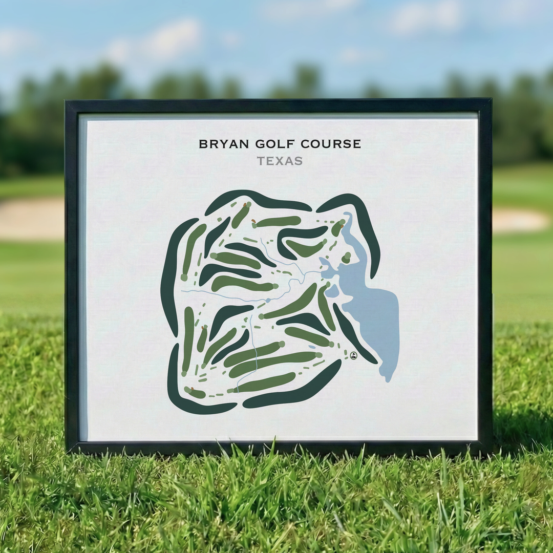Bryan Golf Course, Texas - Printed Golf Courses