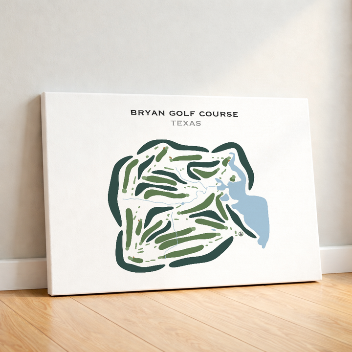 Bryan Golf Course, Texas - Printed Golf Courses