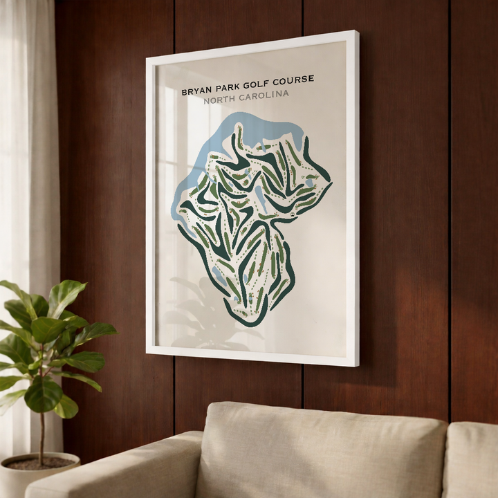 Bryan Park Golf Course, North Carolina - Printed Golf Courses