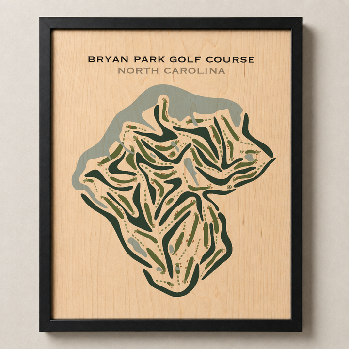 Bryan Park Golf Course, North Carolina - Printed Golf Courses
