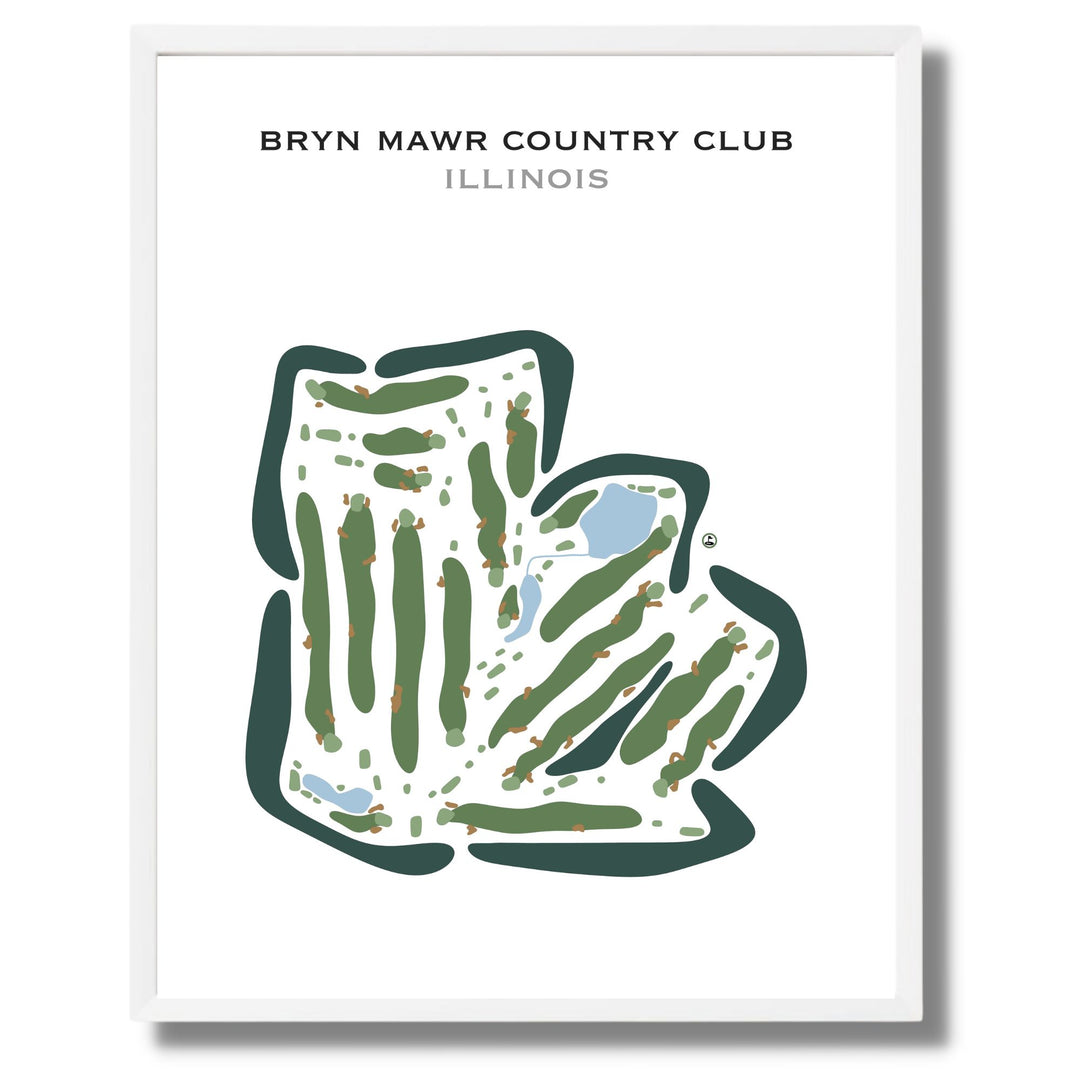 Bryn Mawr Country Club, Illinois - Printed Golf Courses