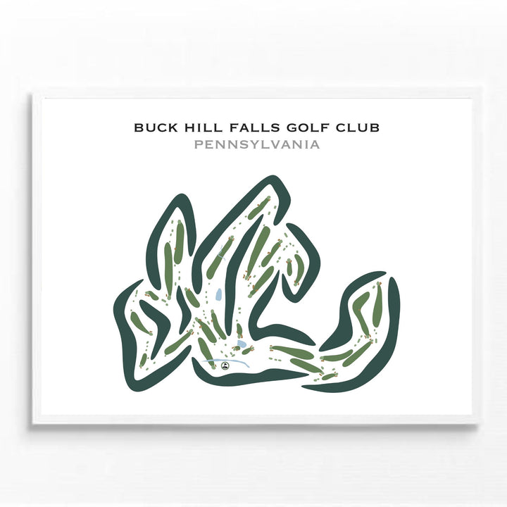 Buck Hill Falls Golf Club, Pennsylvania - Printed Golf Courses