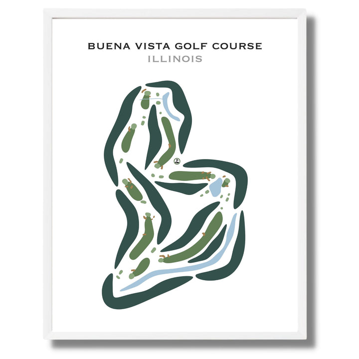 Buena Vista Golf Course, Illinois - Printed Golf Courses