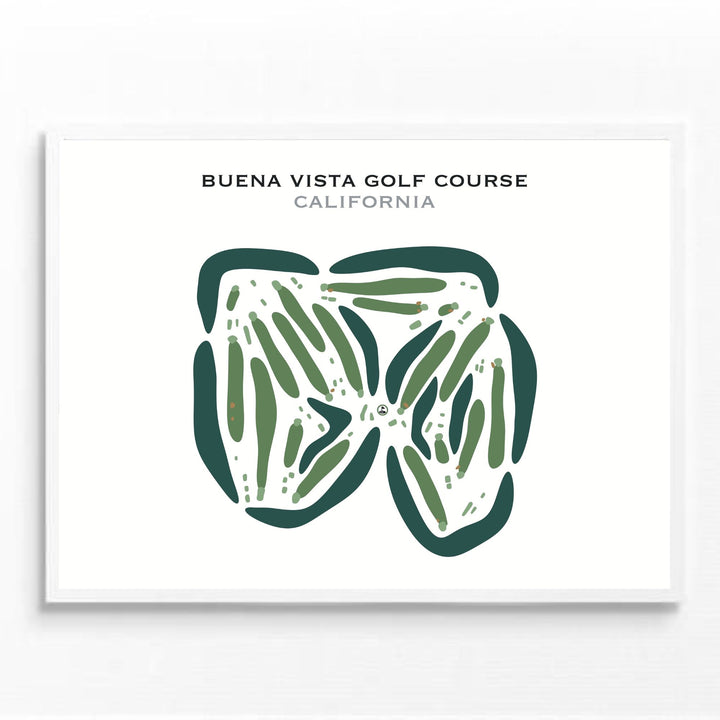 Buena Vista Golf Course, California - Printed Golf Courses
