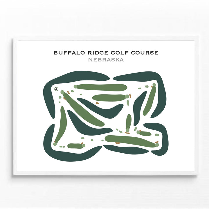 Buffalo Ridge Golf Course, Nebraska - Printed Golf Courses
