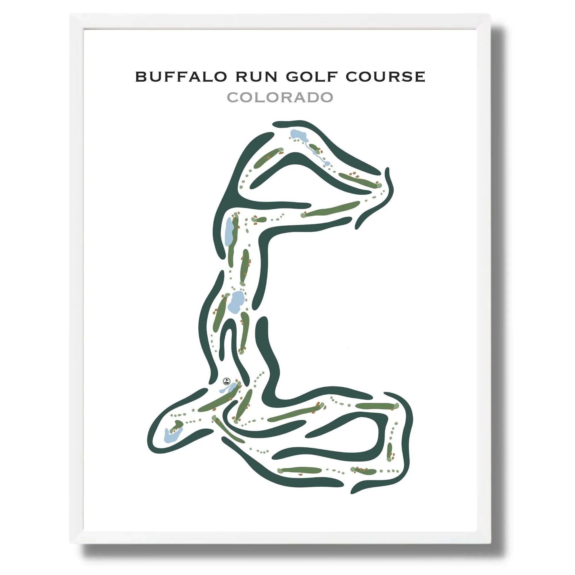 Buffalo Run Golf Course, Colorado Golf Course Print Golf Course Prints