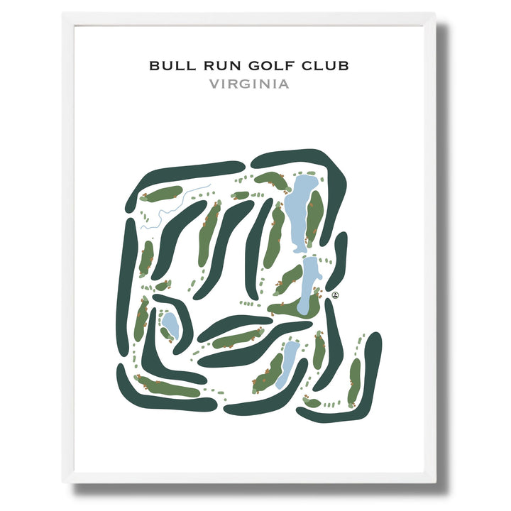 Bull Run Golf Club, Virginia - Printed Golf Courses