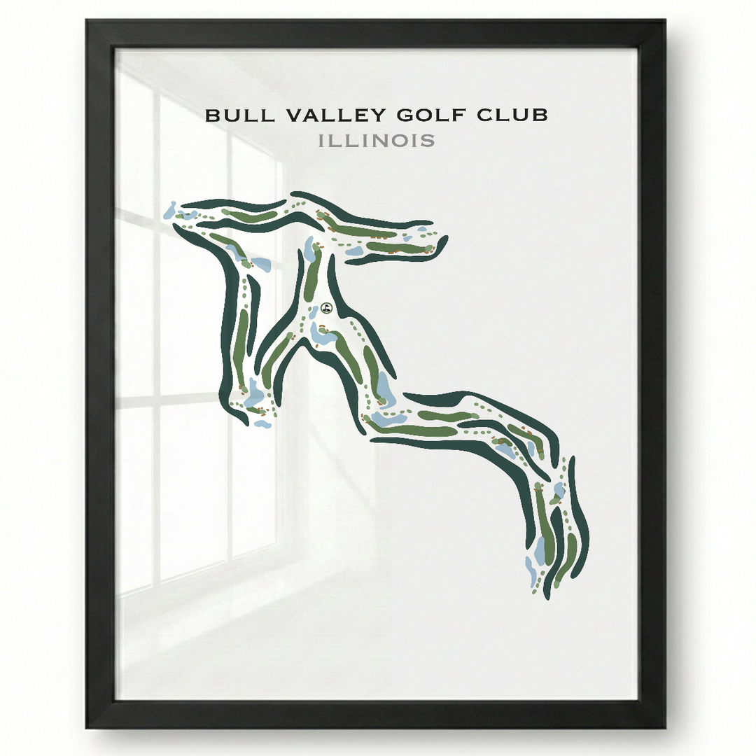 Bull Valley Golf Club, Illinois - Printed Golf Courses