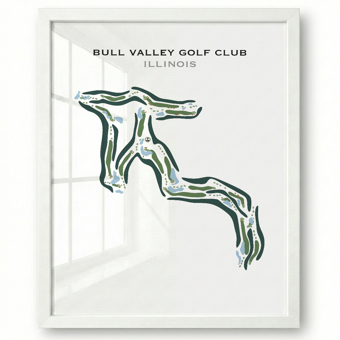 Bull Valley Golf Club, Illinois - Printed Golf Courses
