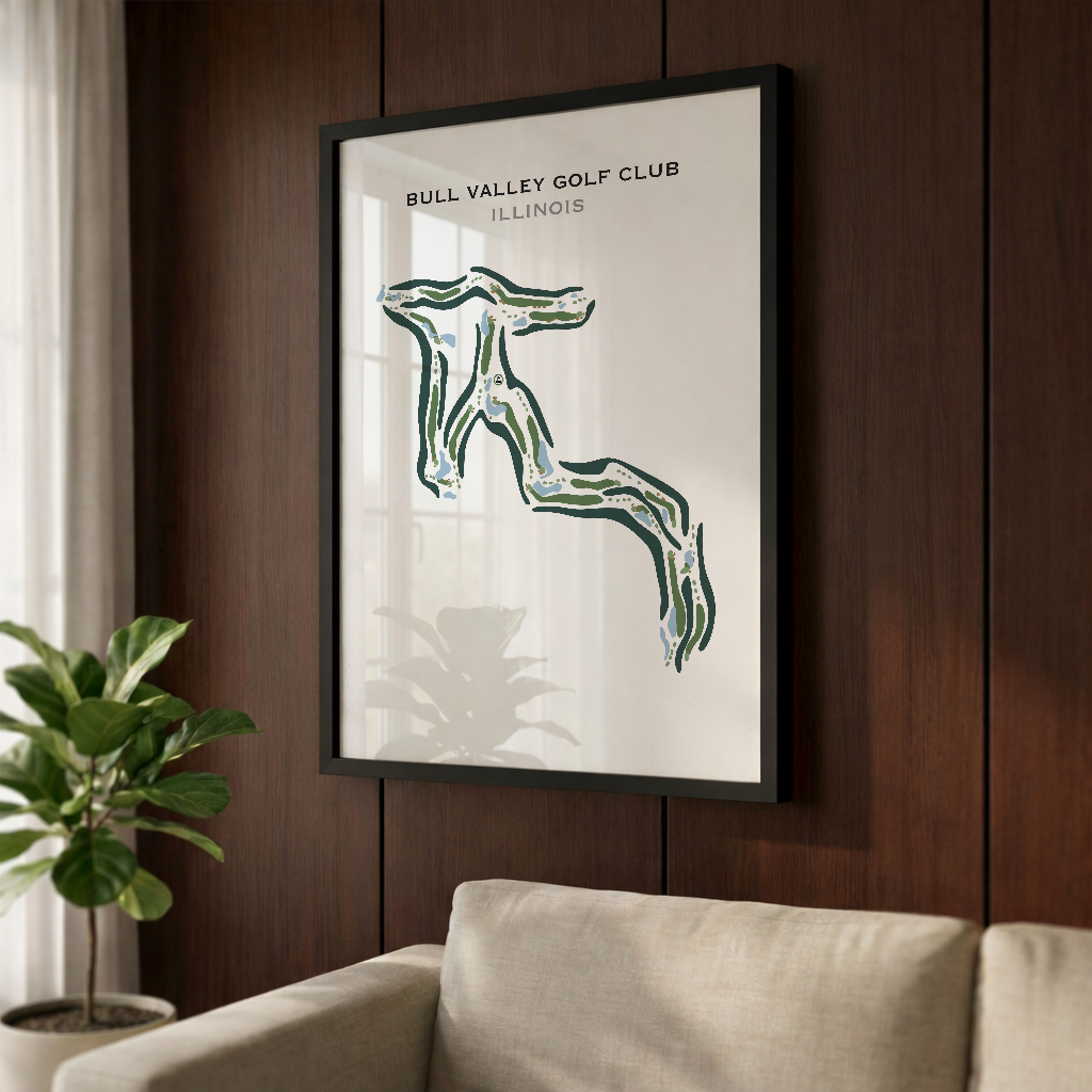 Bull Valley Golf Club, Illinois - Printed Golf Courses