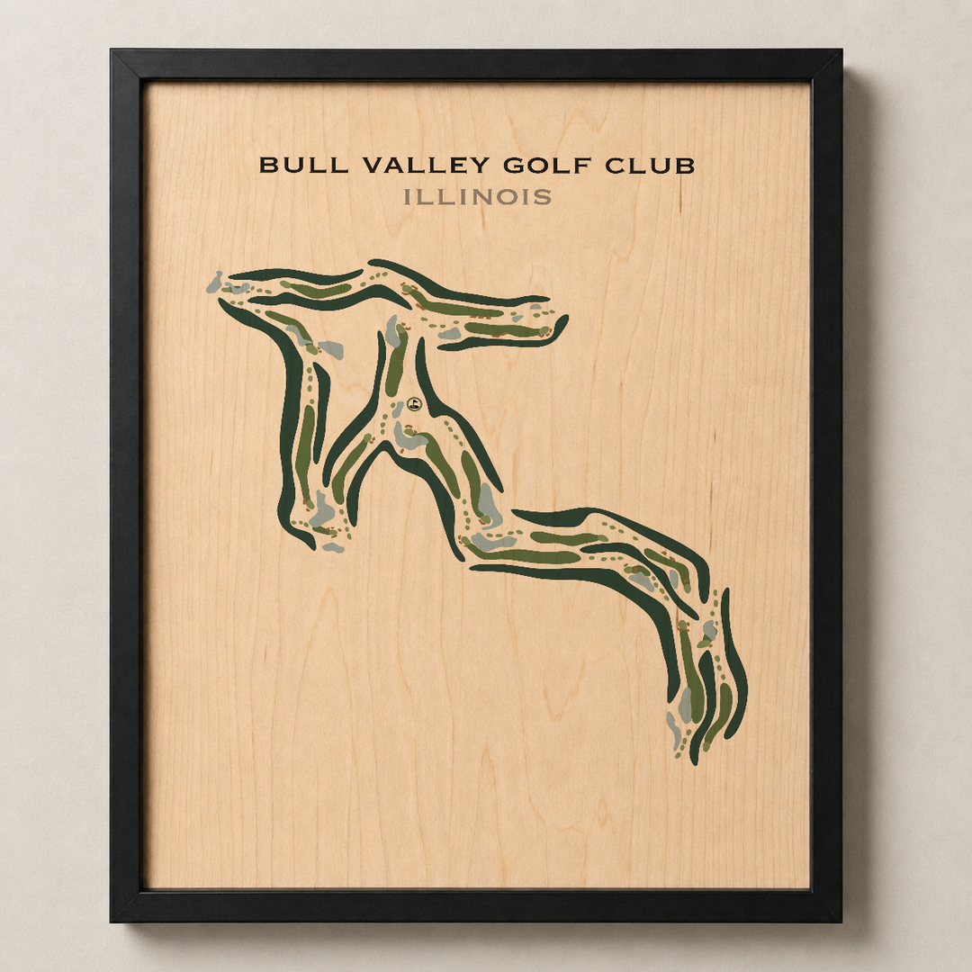 Bull Valley Golf Club, Illinois - Printed Golf Courses